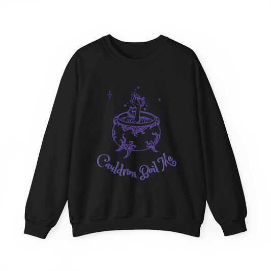 Cauldron Boil Me Unisex Crewneck Sweatshirt for Cozy Witch Vibes